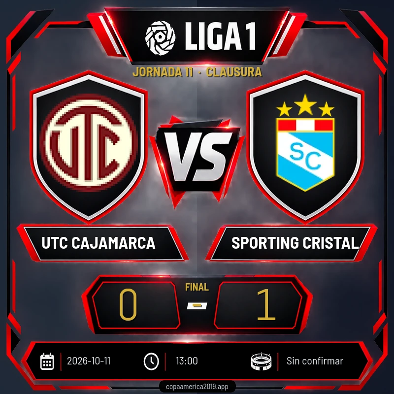 UTC Cajamarca vs Sporting Cristal
